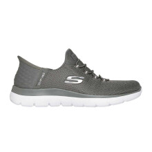 (6 UK, Olive) Skechers Mens Summits - Diamond Dream Slip-In Casual Shoes