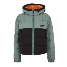 (8 UK, Balsam Green/Black) Timberland Womens/Ladies Hooded Cropped Puffer Jacket