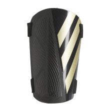 (XL, Black/Gold) Adidas Tiro Striped Shin Guards