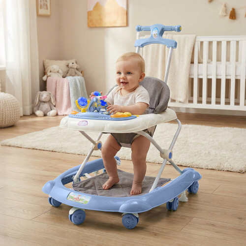 Living And Home Foldable & Adjustable Baby Walker 1