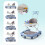 Living And Home Foldable & Adjustable Baby Walker 4