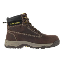(8.5 UK R, Brown) Dunlop Mens Nubuck Steel Toe Cap Safety Boots