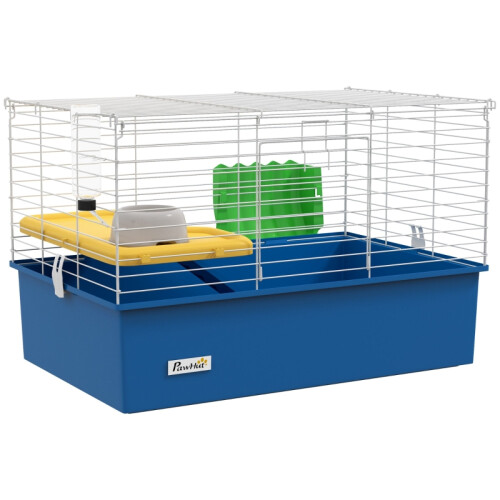Chinchilla Cage with Platform & Ramp, Blue