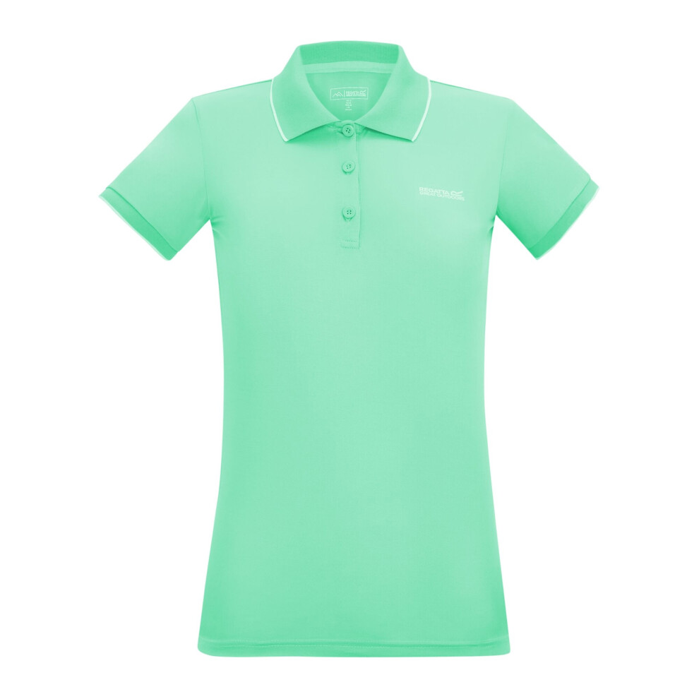 Regatta (10 Uk, Ice Green Solid) Womens/Ladies Remex Ii Polo Neck T-Shirt