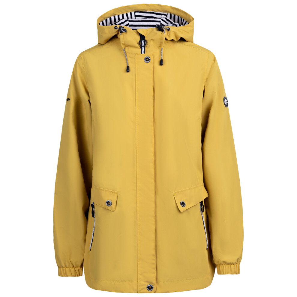 Trespass Women's Waterproof Rain Jacket With Hood Flourish Yellow Size 14 - Image 2