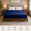 (Double, Navy) 40cm Extra Deep Fitted Sheet with FREE 40cm Quilted Mattress Protector Soft Microfiber Deep Pocket Bed Sheets 4