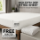 (Double, White) 40cm Extra Deep Fitted Sheet with FREE 40cm Quilted Mattress Protector Soft Microfiber Deep Pocket Bed Sheets 1