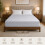 (Double, Silver) 40cm Extra Deep Fitted Sheet with FREE 40cm Quilted Mattress Protector Soft Microfiber Deep Pocket Bed Sheets 5