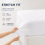 (Double, Silver) 40cm Extra Deep Fitted Sheet with FREE 40cm Quilted Mattress Protector Soft Microfiber Deep Pocket Bed Sheets 6