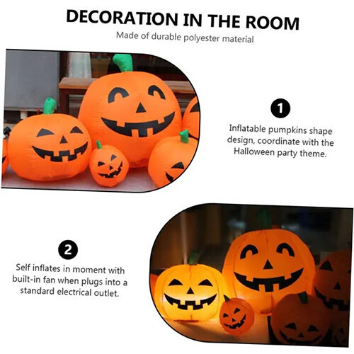 7.5ft Inflatable Pumpkin Patch Decor Party Yard Halloween Decoration 1