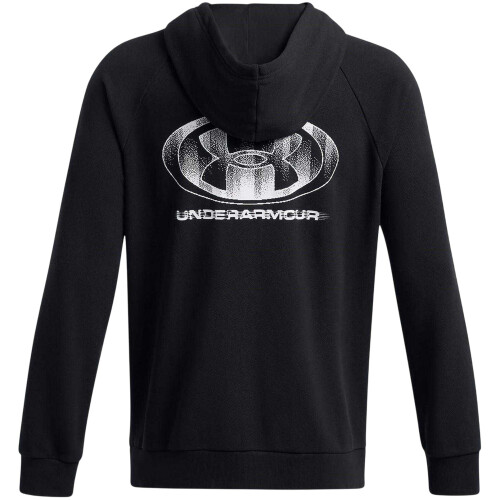 Under Armour (L, Black) Under Armour Mens Rival Raglan Drawstring Hoodie 1