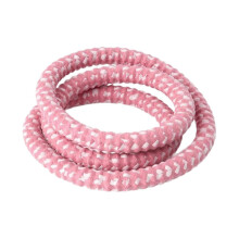 (Pink) Comfortable Weighted Waist Hoop for Indoor Outdoor Fitness Exercise Workout