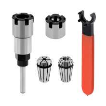 (C suit) Uchwyt sprężynowy ER20, przedłużka trzonka frezarki, adapter 6,5-12,7 mm, obróbka drewna, obróbka metalu