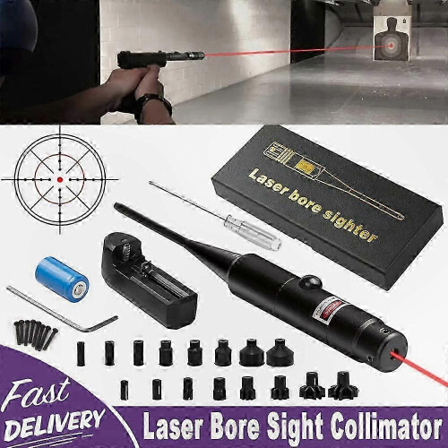 (Green Light) Laser Bore Sight Kit Universal .177-12GA with Battery for Precision Zeroing 1