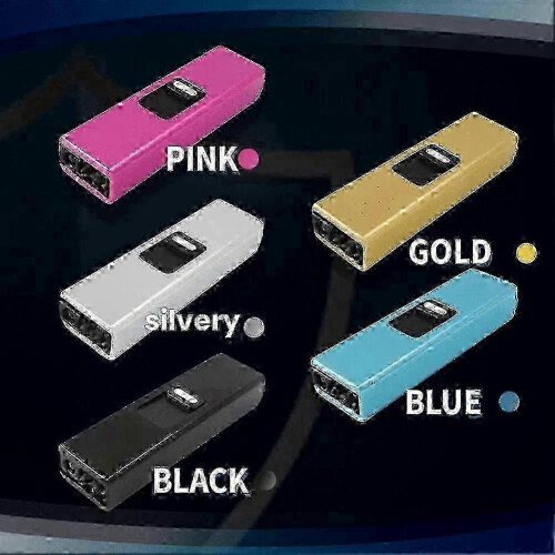(Black) Mini Keychain Flashlight with Electric Shock Self-Protection and LED 2