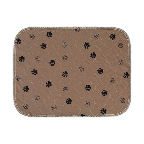(BROWN, 70*80cm) 2026 Pheromone Washable Reusable Leak-Proof Puppy Pee Pad Training Mat Multiple Sizes Available