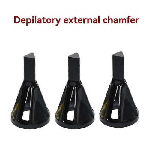 (Gold) 3Pc Triangular Handle Polishing & Chamfering Tool Kit 18mm for Burr Screws 2