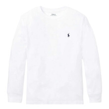 (4 Years, White) Ralph Lauren Boys Polo Cotton Long-Sleeved T-Shirt