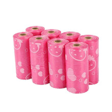 (Pink) Avfallsposer for kjæledyr 75 stk. Hundeavføringsposer for utendørs turer PUW0976 25-26