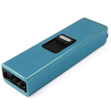 (Blue) Mini lampe torche porte-clés avec protection contre les chocs électriques et LED