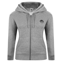 (8 UK, Dark Charcoal Marl) Signature Womens/Ladies Full Zip Hoodie