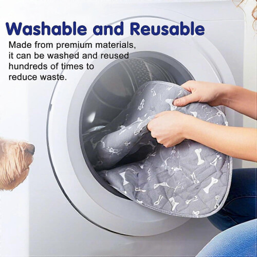 (RED, 70*80cm) 2026 Pheromone Washable Reusable Leak-Proof Puppy Pee Pad Training Mat Multiple Sizes Available 1