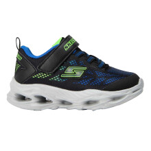 (13 UK Child, Black/Lime) Skechers Childrens/Kids Vortex Flash Low Trainers