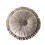 (Gray) Cuscino Rotondo a Balze in Velluto e Cotone 17.7in, Morbido e Resistente per Sedia e Letto 1