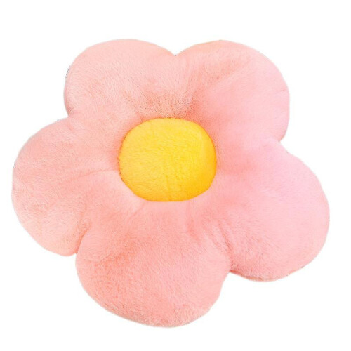 (PINK, 50cm) Cuscini Fiore Plush, Cuscino Pavimento per Leggere e TV
