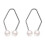 (White, 1 pairs) Small Dimple Maker for Face, Easy Smile Corrector Tool, Birthday Gift 1