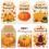 Thanksgiving Gift Tags Pumpkin Maple Design 60 pcs 2