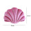 (Pink, 34cmx25cm) Cuscino Forma Conchiglia Verde, per Divano Camera e Ufficio 2