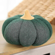 (Knnited green, about 17-20cm) Coussin Citrouille Nordic Luxe, Peluche pour Canapé et Chevet