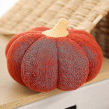(Knnited red, about 25-28cm) Coussin Citrouille Nordic Luxe, Peluche pour Canapé et Chevet