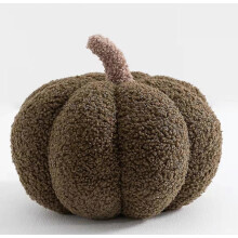 (dark grey, about 25-28cm) Coussin Citrouille Nordic Luxe, Peluche pour Canapé et Chevet