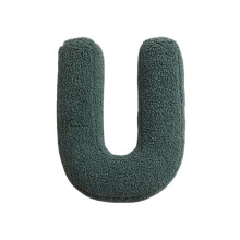 (U) Coussin Lettre Anglaise, Jouet pour Apprendre Mots, Décoration Enfants