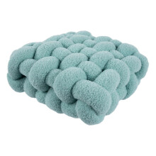(Blue, 40cmx40cmx12cm) Cojín de Silla Marrón Oscuro, Peluche Decorativo para Salón y Boda