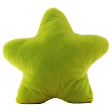 (green) Fluffiges Stern-Kissen, PP-Baumwolle plüschig, Blau, Deko