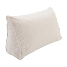 (Beige White, 63cmx34cm) Coussin Dos Tatami 63x29cm, pour Canapé et Tête de Lit Enfant