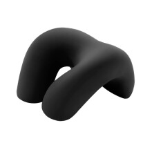 (Black, 26cmx25cmx15cm) Cuscino da Viaggio Ergonomico Grigio, per Pisolino Ufficio e Auto