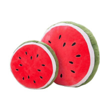 (Round, 40cm) Kuschelkissen Wassermelone, Weiches Geschenk für Weihnachten und Geburtstag