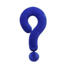 (Royal Blue Question) Cojín de Peluche Signo de Interrogación Verde Aguacate, Juguete para Niños