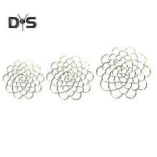 (golden, 1 Set) Stainless Steel Spiral Stem Holder Vase Insert, 1/3Pcs Floral Tool for Bouquet Twisting, Golden