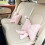 (Headrest) Decorative Bowknot Plush Car Backrest Pillow, Soft & Comfortable for Home, Sofa, Couch, Bed 5