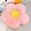 (pink) Cuscino Fiore a 6 Petali 35cm, Cuscino Girasole Bambini per Camera e Mare 1