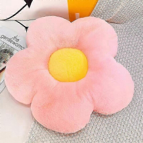 (pink) Cuscino Fiore a 6 Petali 35cm, Cuscino Girasole Bambini per Camera e Mare
