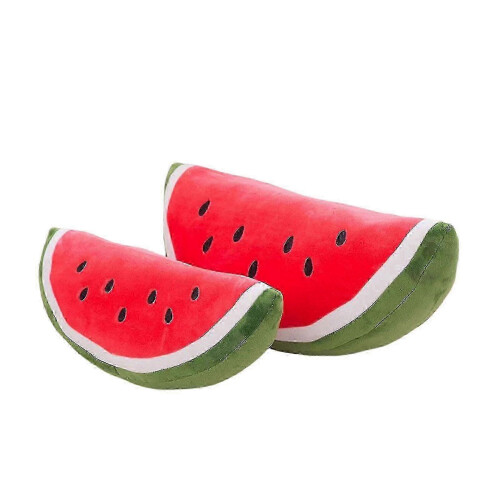 (40cm, Semicircle) Coussin Câlin Pastèque, Cadeau Doux pour Noël et Anniversaire