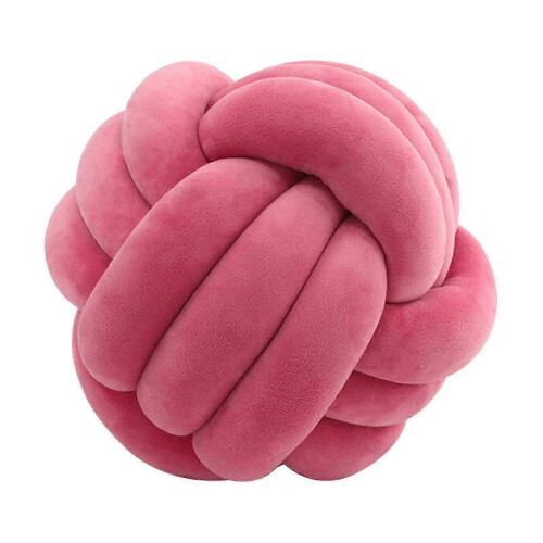 (Light Rose Red) Cuscino Nodo Palla Spesso, Comodo per Soggiorno e Divano