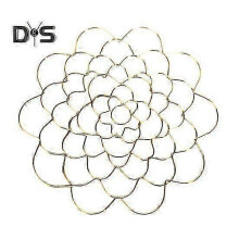 (golden, L) Stainless Steel Spiral Stem Holder Vase Insert, 1/3Pcs Floral Tool for Bouquet Twisting, Golden