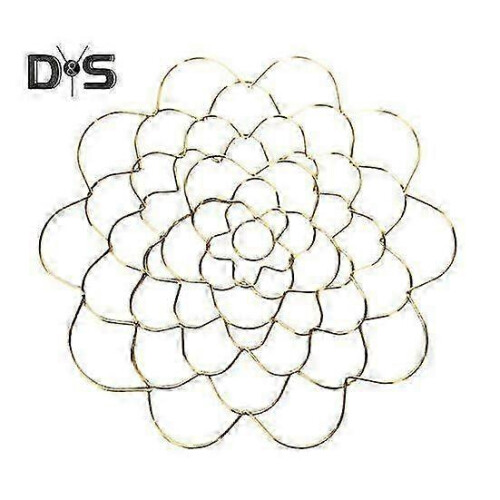 (golden, L) Support Spirale Acier Torsion Bouquet, 1/3pcs, Doré